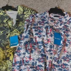 2 Short sleeve XL Columbia Shirts NWT